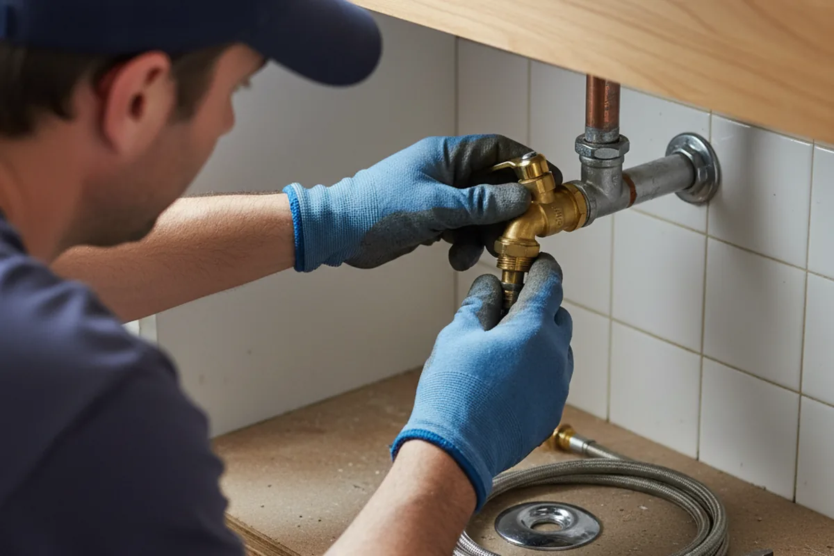 Shutoff valve and fitting work during Faucet and Fixture Repair in Williams